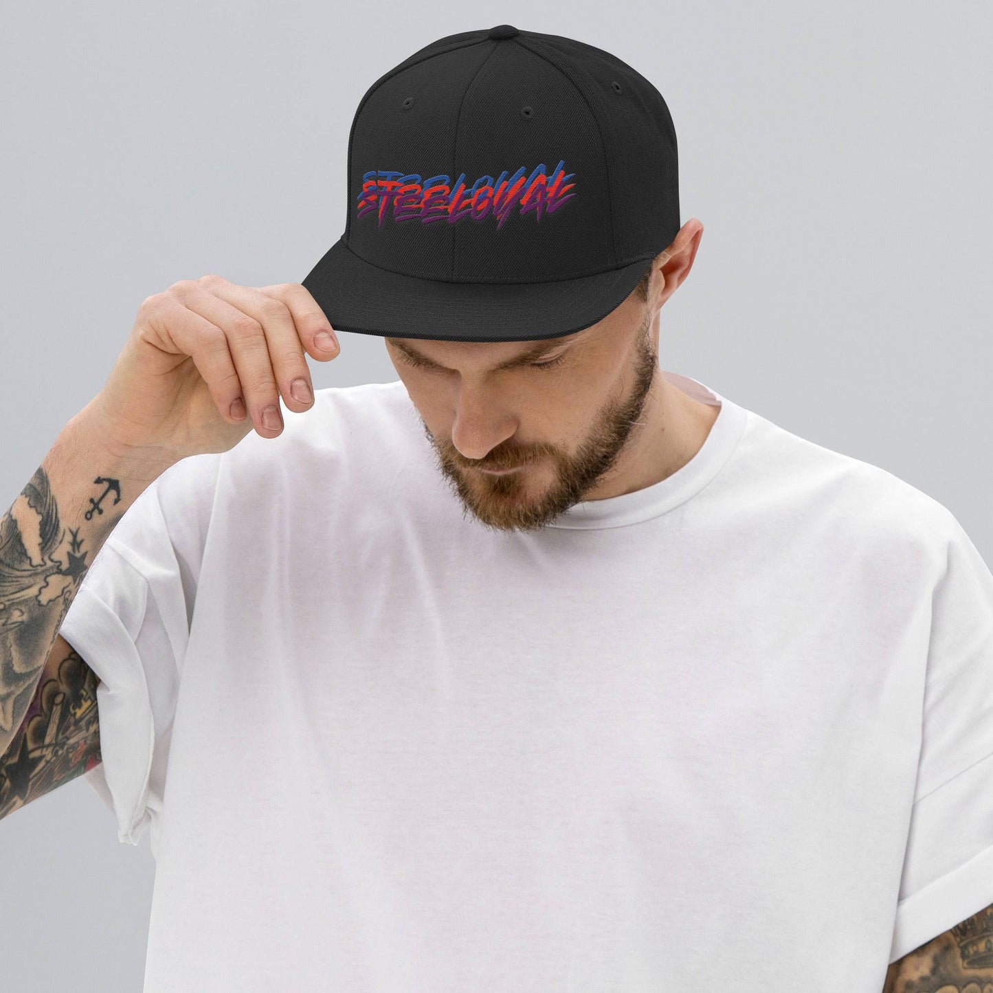 "Steeloyal Tri-Signature Snapback crown" - STEELOYAL