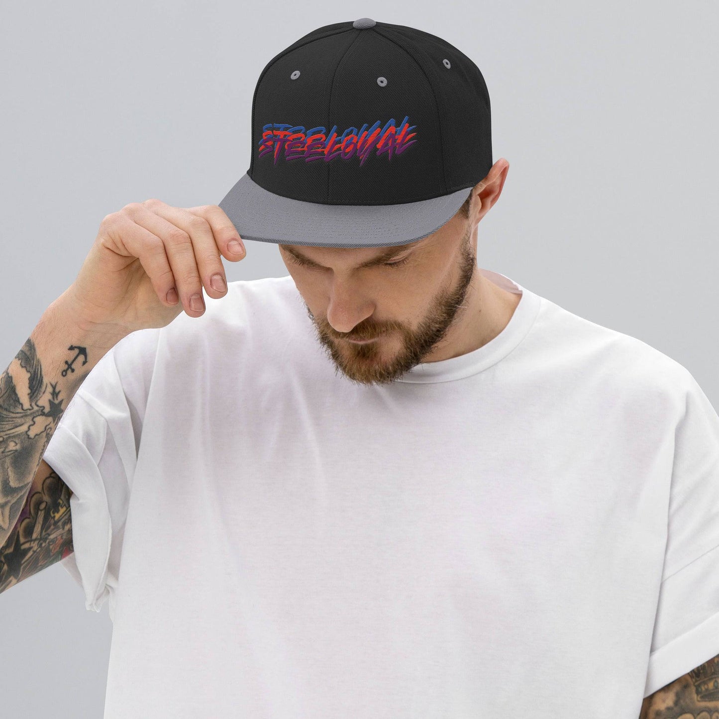 "Steeloyal Tri-Signature Snapback crown" - STEELOYAL