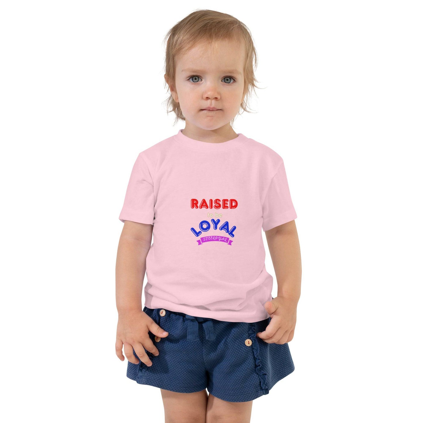 Steeloyal raised to be loyal Toddler Short Sleeve Tee - STEELOYAL