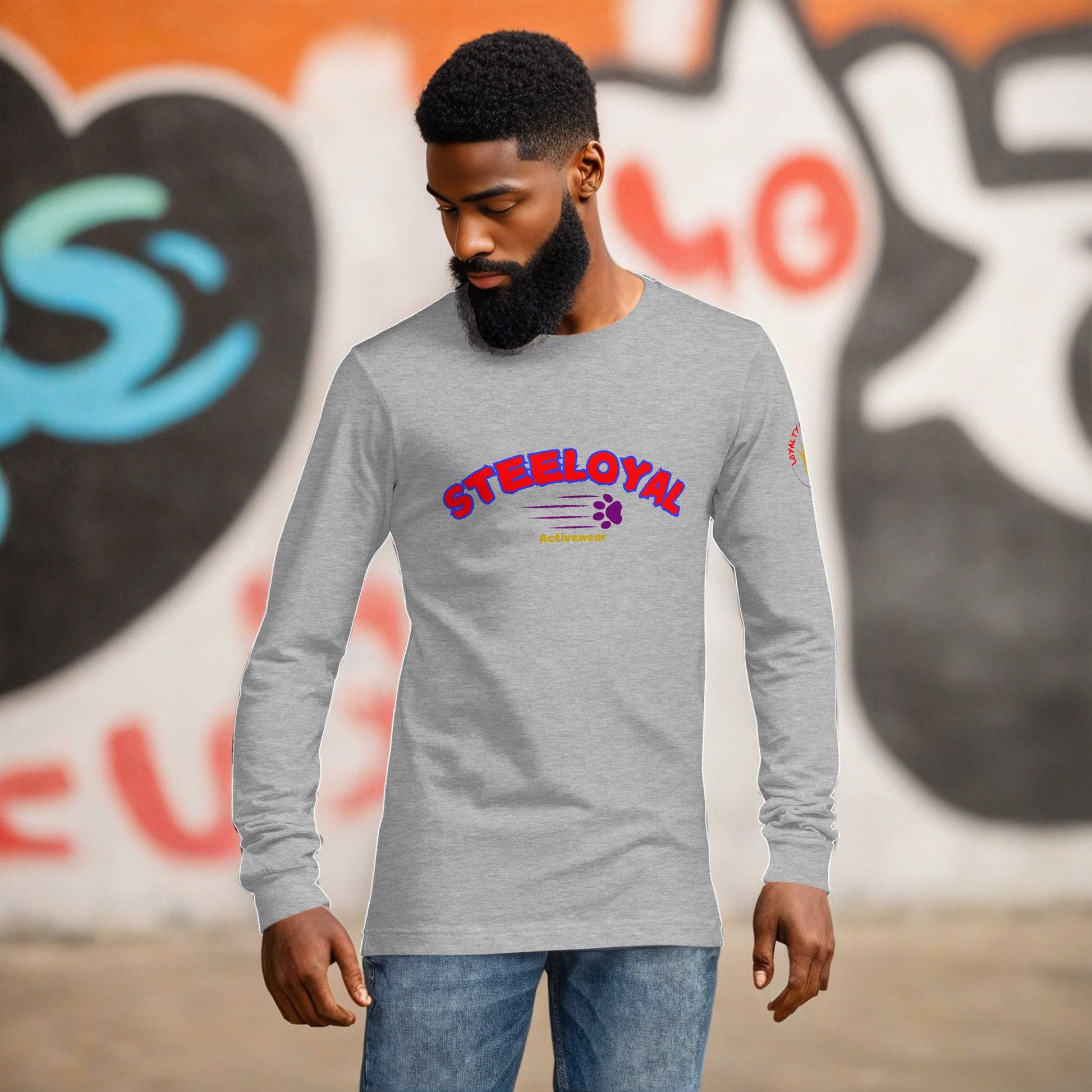 Steeloyal Unisex paw claw logo Long Sleeve Tee - STEELOYAL