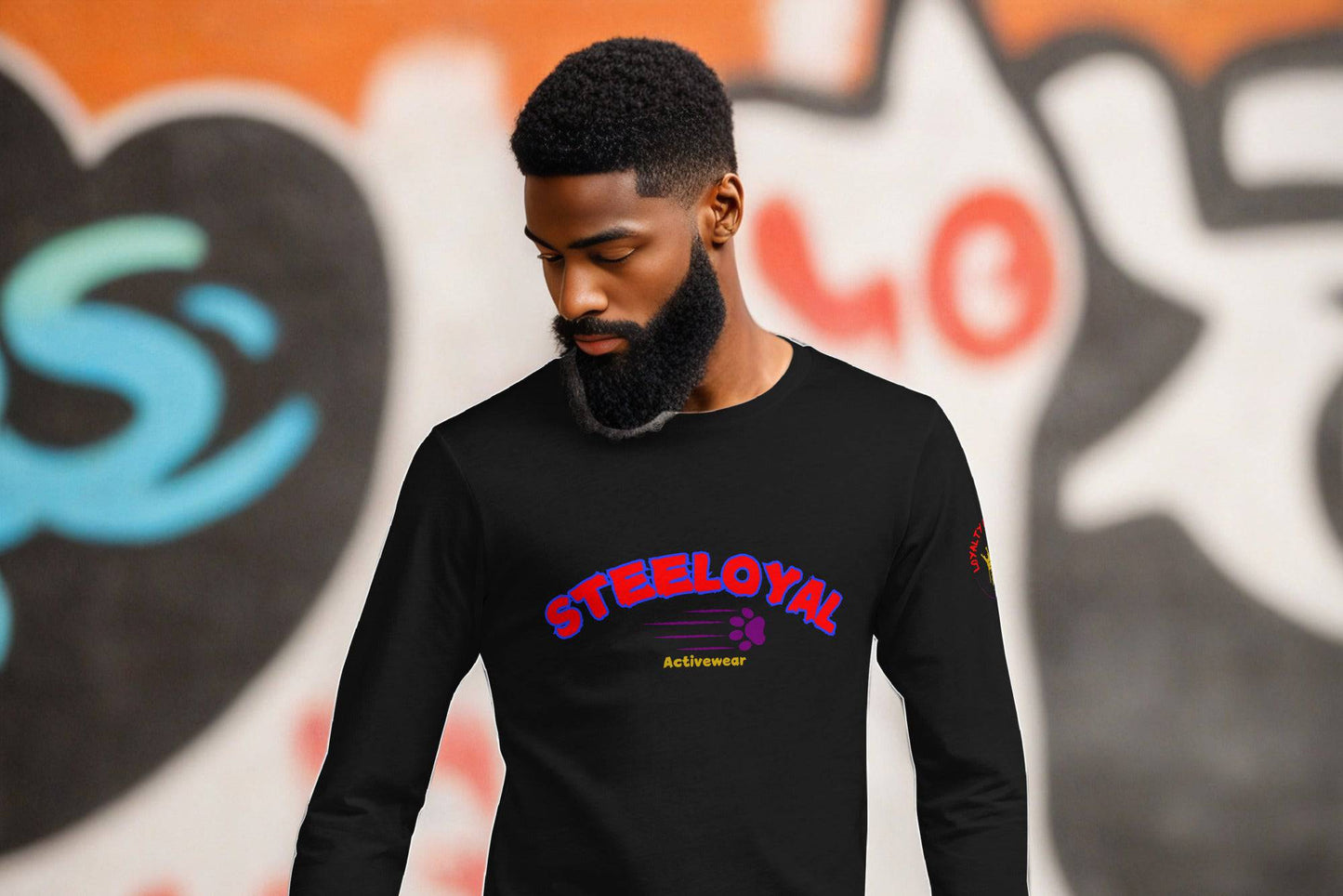 Steeloyal Unisex paw claw logo Long Sleeve Tee - STEELOYAL