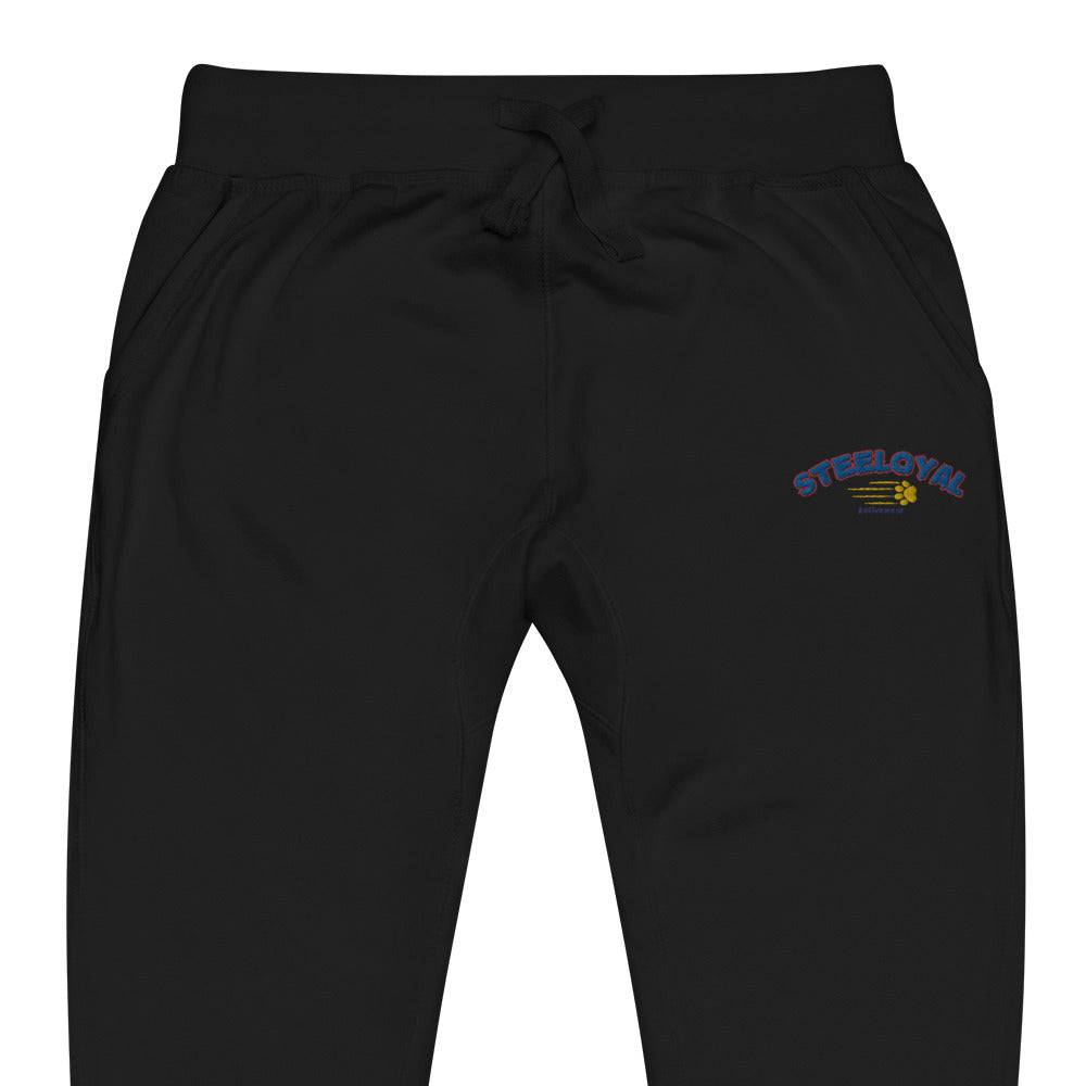 Steeloyal paw of loyalty logo fleece joggers - STEELOYAL