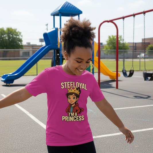 Steeloyal I'm a princess girls Youth Short Sleeve T-Shirt